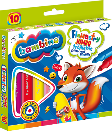 Flamastry 10 kol. BAMBINO JUMBO