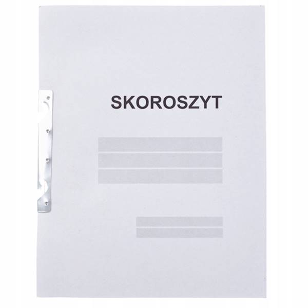 Skoroszyt kartonowy zawieszka pełna szary