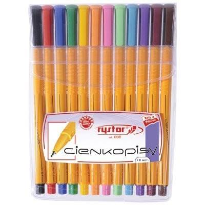 Cienkopis RYSTOR RC-04 403-120 12szt etui