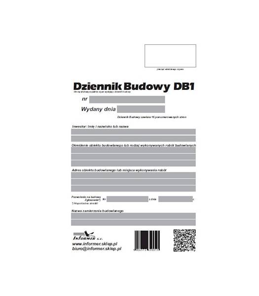 Dziennik budowy DB1