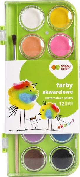 Farby akwarelowe 12 kol