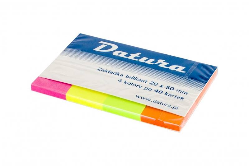 Zakładka 4x20x50 40kart DATURA