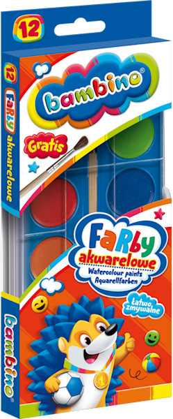Farby akwarelowe 12 kol  MAJEWSKI