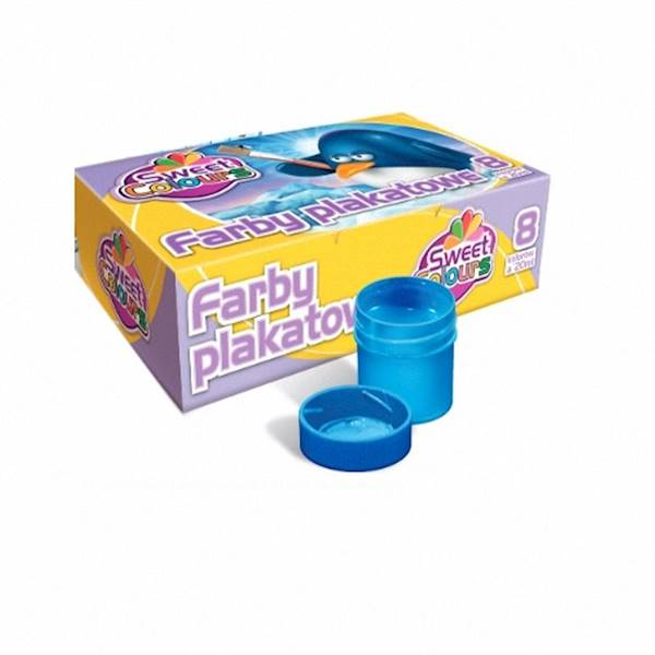 Farby plakatowe   8 kol. 20ml.