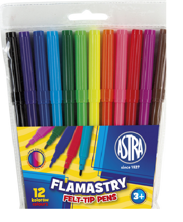 Flamastry 12 kol. ASTRA
