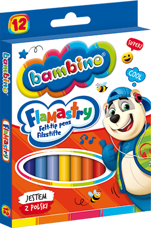 Flamastry 12 kol. BAMBINO