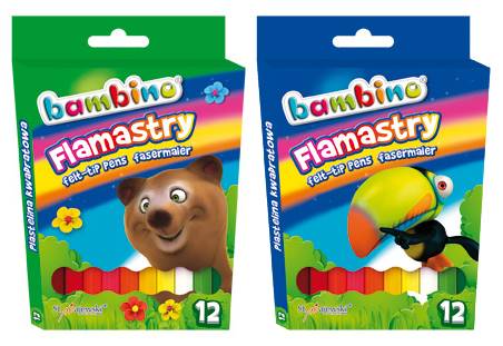 Flamastry 12 kol. BAMBINO