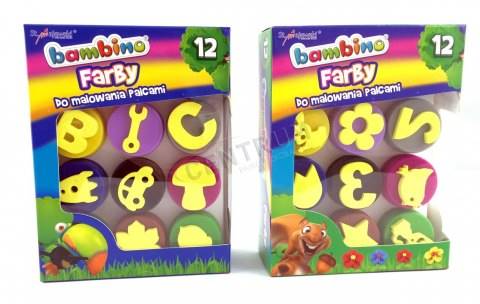 Farby do malowania palcami BAMBINO 10 kol