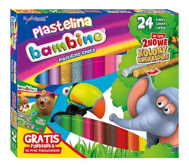 Plastelina 24 kol BAMBINO
