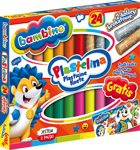 Plastelina 24 kol BAMBINO