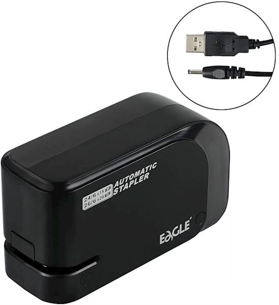 Zszywacz EAGLE EG-1610 (15k) USB elektry. czarny 