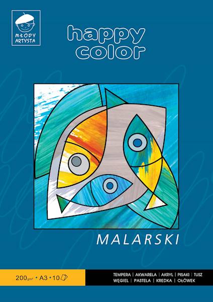 Blok malarski A3 biały 200g/10k. Młody Artysta H.C