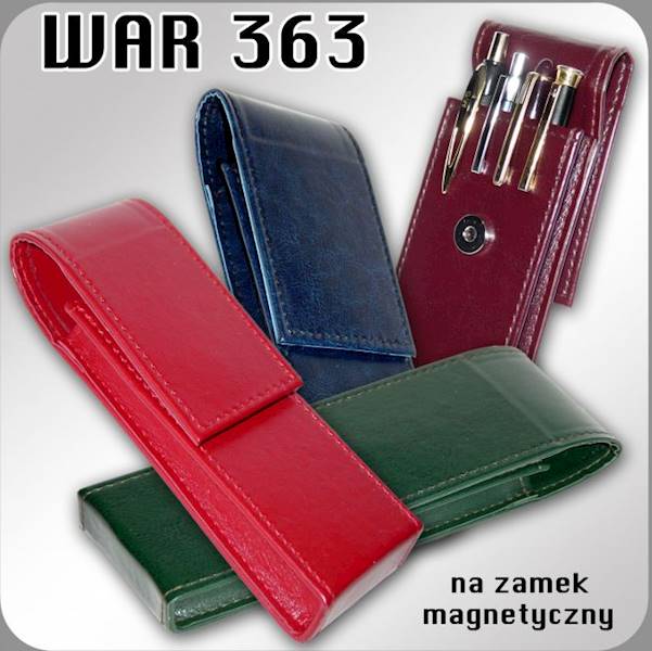Piórnik etui na 4 długopisy WAR-363