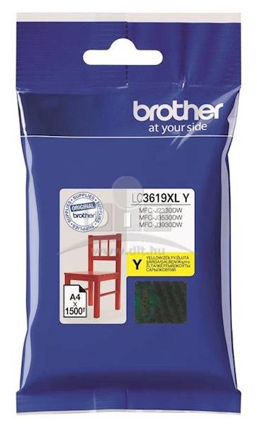 BROTHER LC 3619XL Yellow 1500str