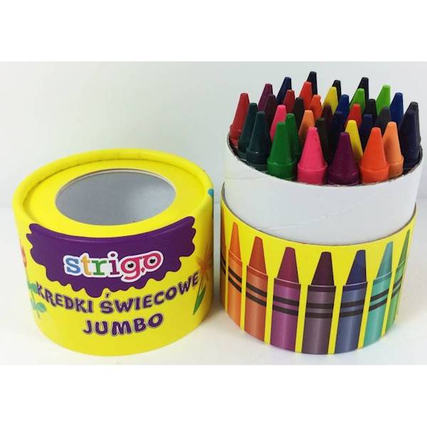 Kredki świecowe 36 kol. JUMBO Strigo