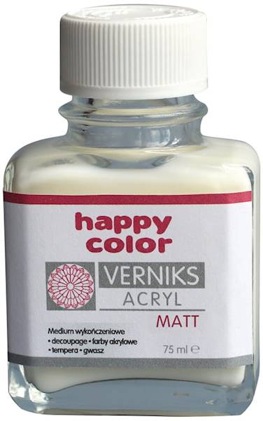 Werniks akrylowy matowy 75ml.