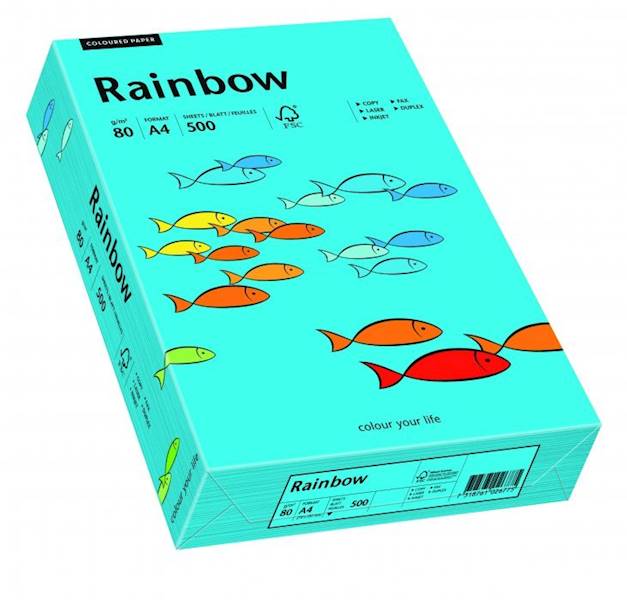 Papier RAINBOW A4/ 80g (87) niebieski