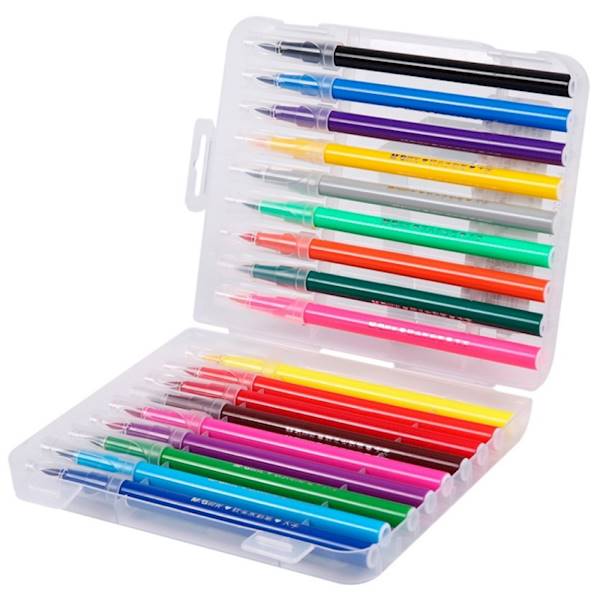 Mazaki artystyczne 18 kol. BRUSH markers M&G
