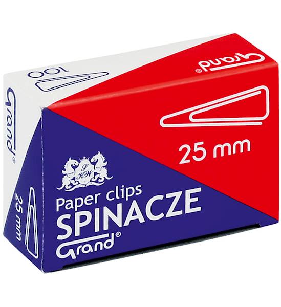 Spinacze 25mm trójkątne
