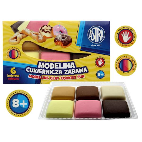 Modelina  6 kol pastelowa ASTRA
