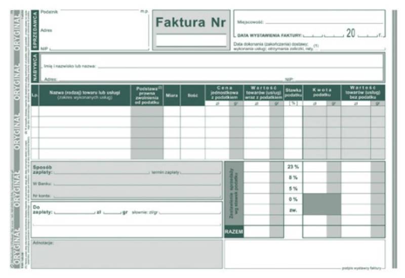 Faktura VAT  A5  Michalczyk i Prokop TYP 143-3N