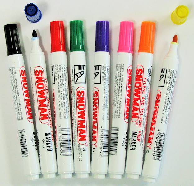 Marker SNOWMAN permamentny OK brązowy