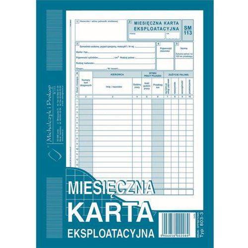 Miesięczna karta eksploatacyjna A5 TYP 803-3