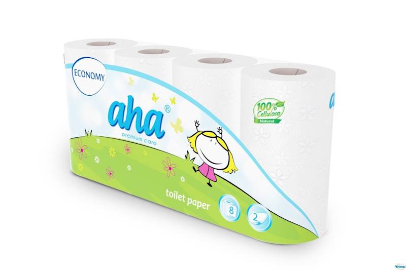 Papier toaletowy AHA biały 2w.