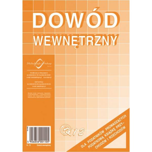 Dowód wew rozl zakupów A5 K12