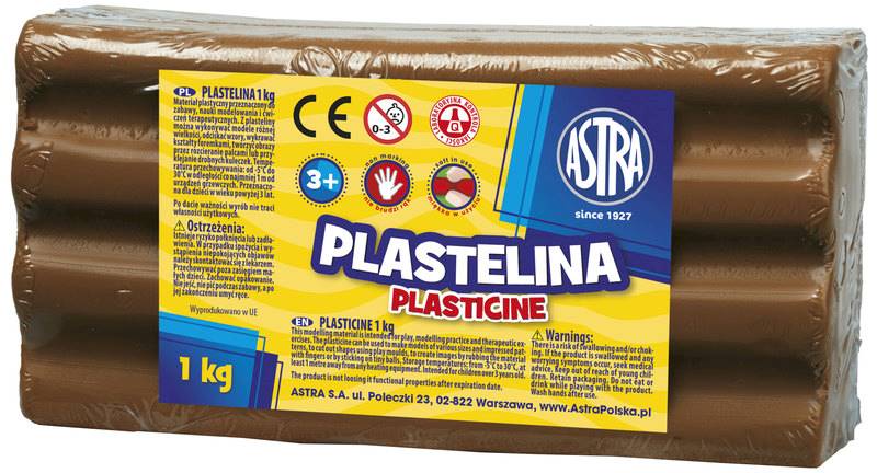 Plastelina ASTRA 1kg. brązowa