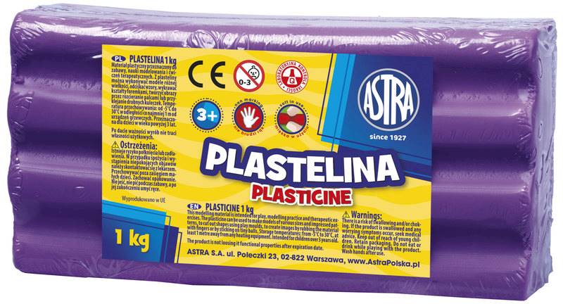 Plastelina ASTRA 1kg. fioletowa