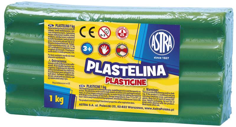 Plastelina ASTRA 1kg. zielona