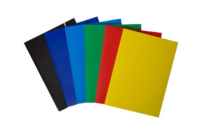 Teczka A4 z gumką BANTEX 400g.czerwona