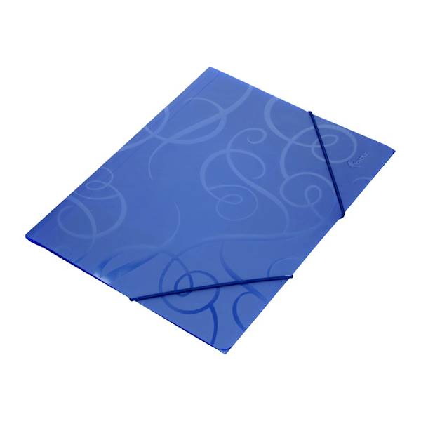 Teczka A4 z gumką plastikowa niebieska