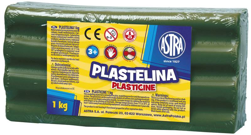 Plastelina ASTRA 1kg. zielona ciemna
