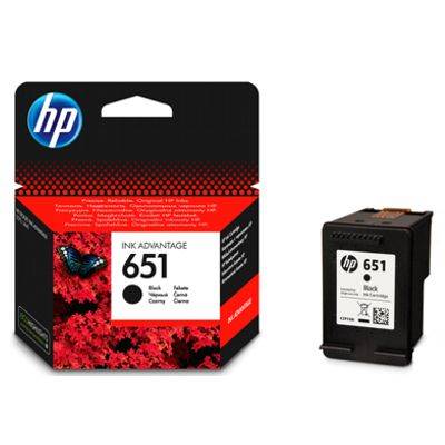 HP 651 Black ~ 600str C2P10AE BHK