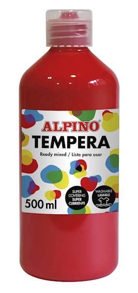 Farby TEMPERA ALPINO czerwona 500ml