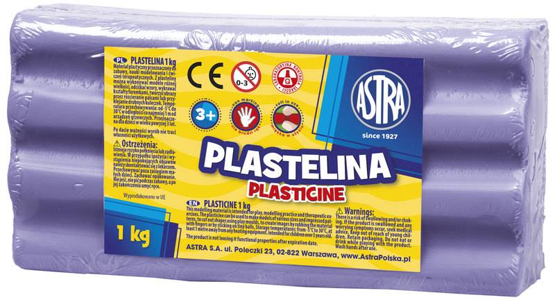 Plastelina ASTRA 1kg. fioletowa jasna