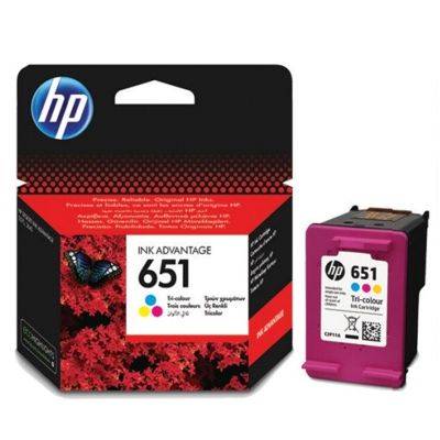 HP 651 kolor ~ 300str C2P11AE BHK