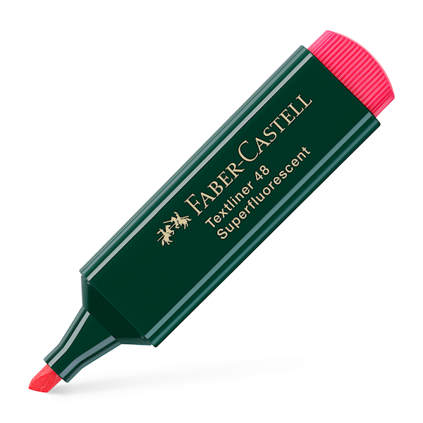 Zakreślacz FABER CASTELL czerwony 154821