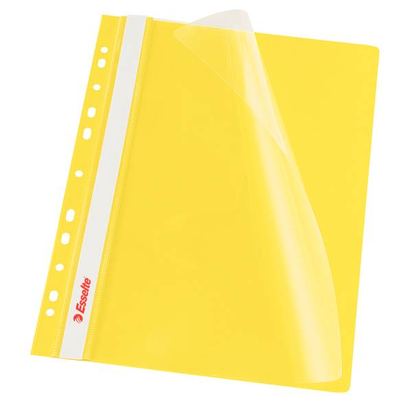 Skoroszyt plast.wpinany A4 ESSELTE 10szt żółty