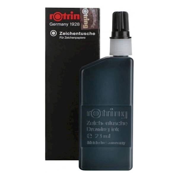 Tusz ROTRING czarny 23ml.