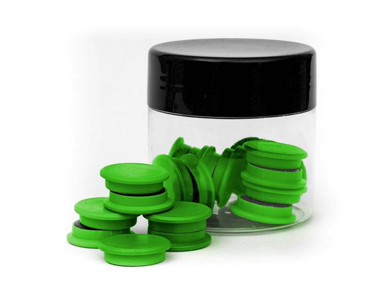 Magnesy 20mm 20szt. zielony TRES
