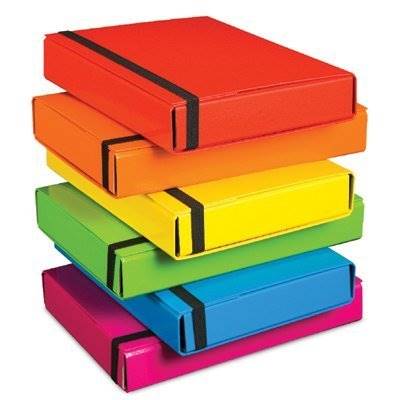 Teczka A4 VauPe z gumką BOX czarna