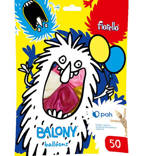 Balony mix kolorów METALIC  50szt.