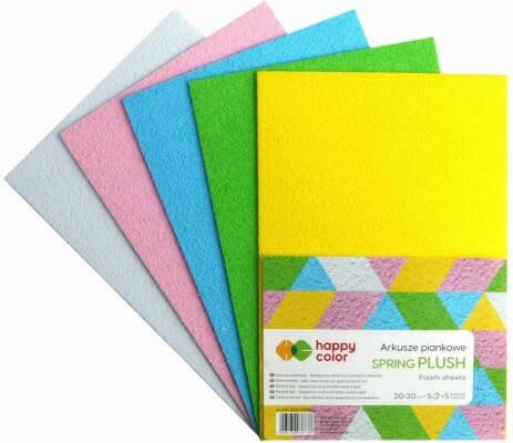 Pianka A4  5szt. Spring Plush Happy Color