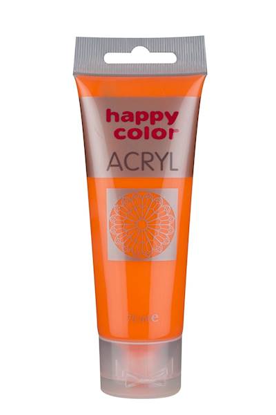 Farby akrylowe   75ml pomarańczowa fluor 401