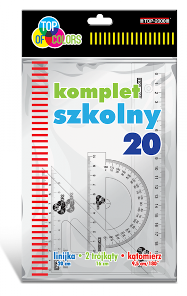 Zestaw kreślarski 4szt TOP 2000