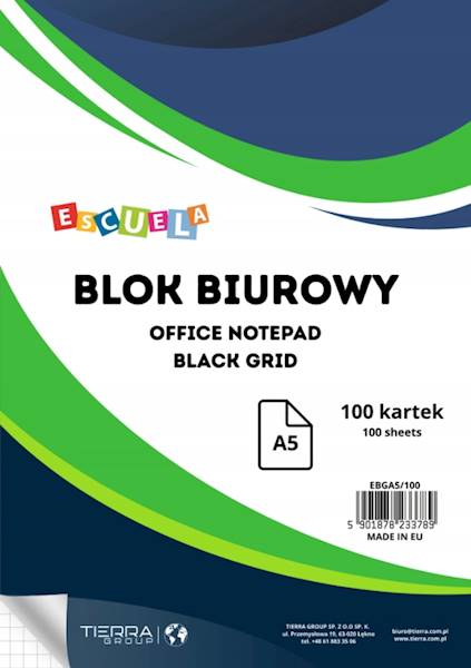 Blok w kratkę A5/100k 