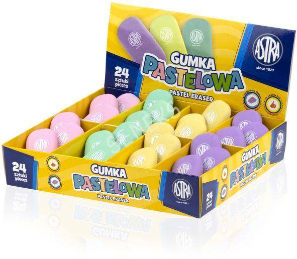 Gumka ASTRA pastelowa